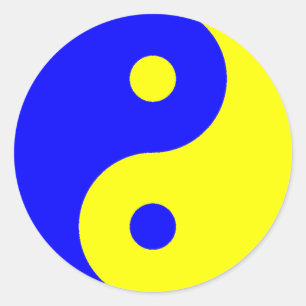 Adesivo Redondo Yin Yang Sticker