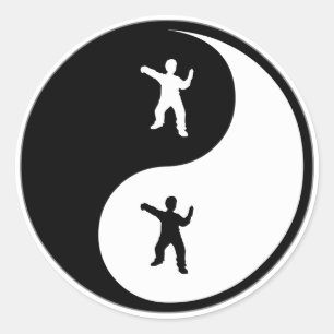 Adesivo Redondo Yin Yang Tai Chi