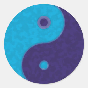 Adesivo Redondo Yin Yang Zen meditação tao
