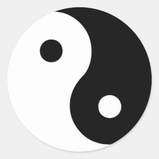 Adesivo Redondo Ying Yang