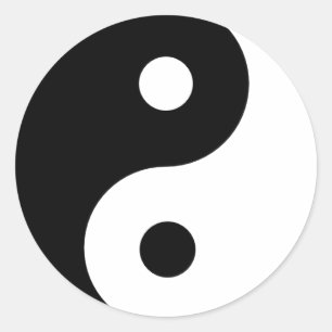 Adesivo Redondo Ying Yang