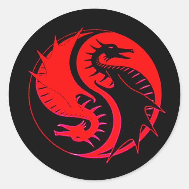 Adesivo Redondo Ying Yang 3 (Frente)