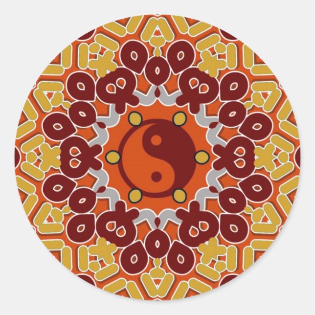 Adesivo Redondo YingYang Sticker (Frente)