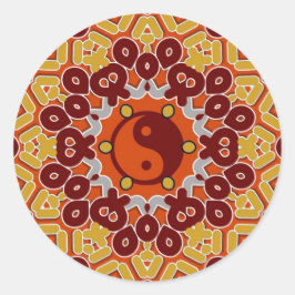 Adesivo Redondo YingYang Sticker