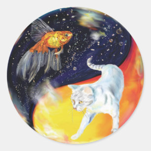Adesivo Redondo Yinyang Round Sticker