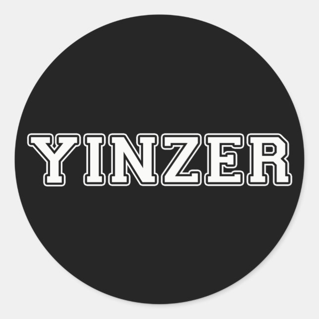 Adesivo Redondo Yinzer (Frente)