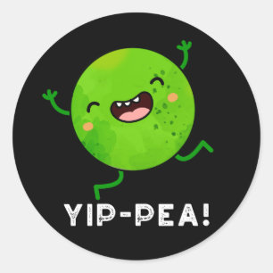 Adesivo Redondo Yip-pea Happy Pun Dark BG