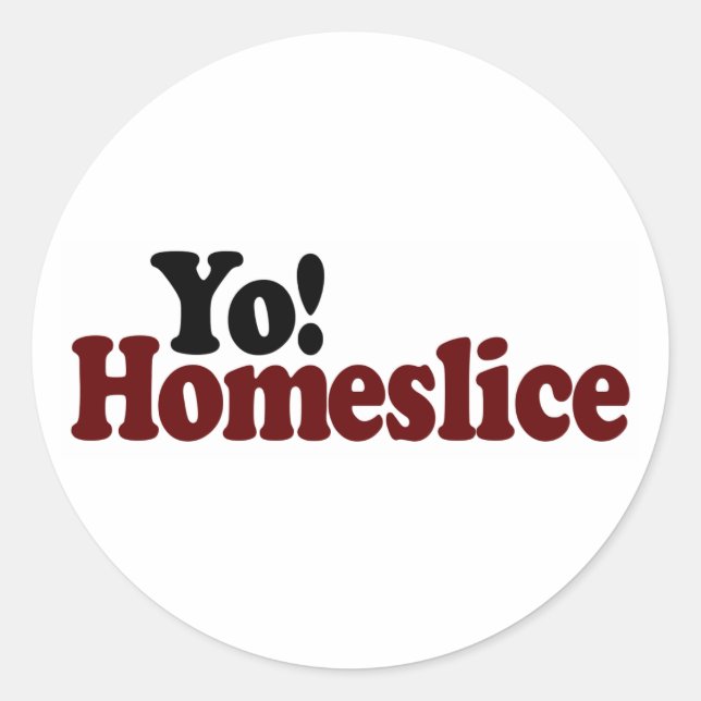 Adesivo Redondo Yo Homeslice (Frente)