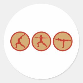 ADESIVO REDONDO YOGA
