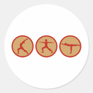 ADESIVO REDONDO YOGA