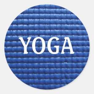 Adesivo Redondo Yoga Mat Sticker