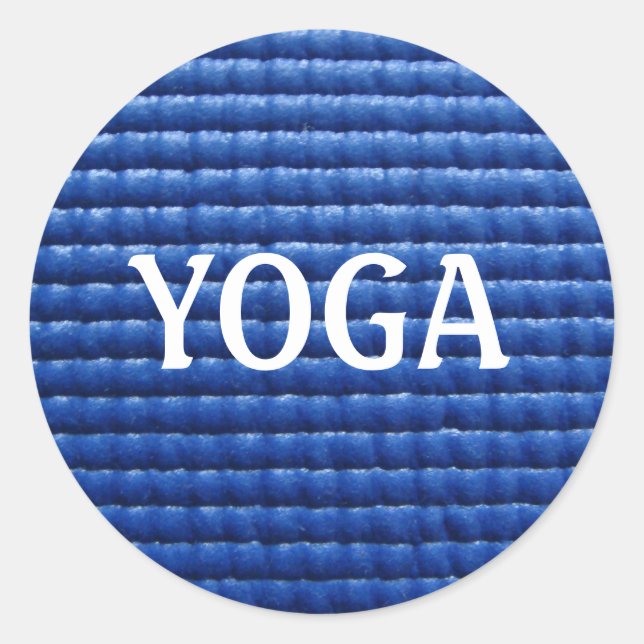 Adesivo Redondo Yoga Mat Sticker (Frente)