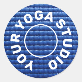 Adesivo Redondo Yoga Mat Sticker