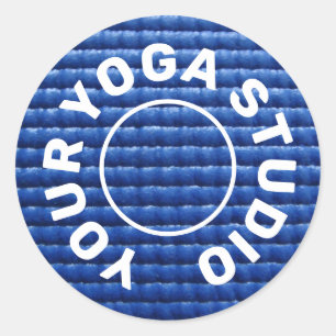 Adesivo Redondo Yoga Mat Sticker