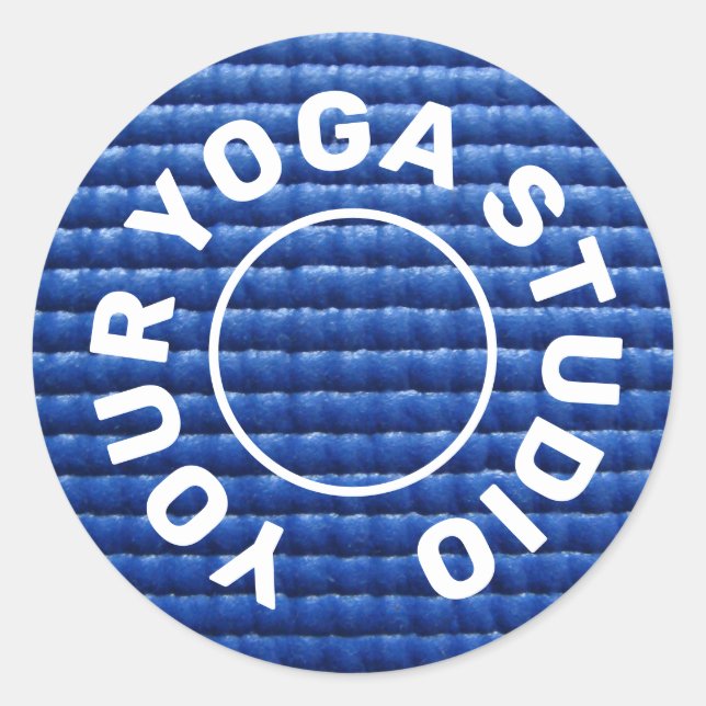 Adesivo Redondo Yoga Mat Sticker (Frente)