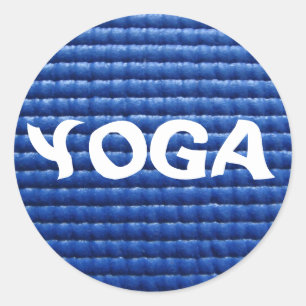 Adesivo Redondo Yoga Mat Sticker