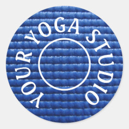 Adesivo Redondo Yoga Mat Sticker