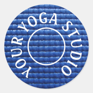 Adesivo Redondo Yoga Mat Sticker