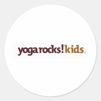 Adesivo Redondo Yoga Rocks! Roupa