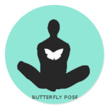 Yogamoji™ Butterfly Pose Sticker