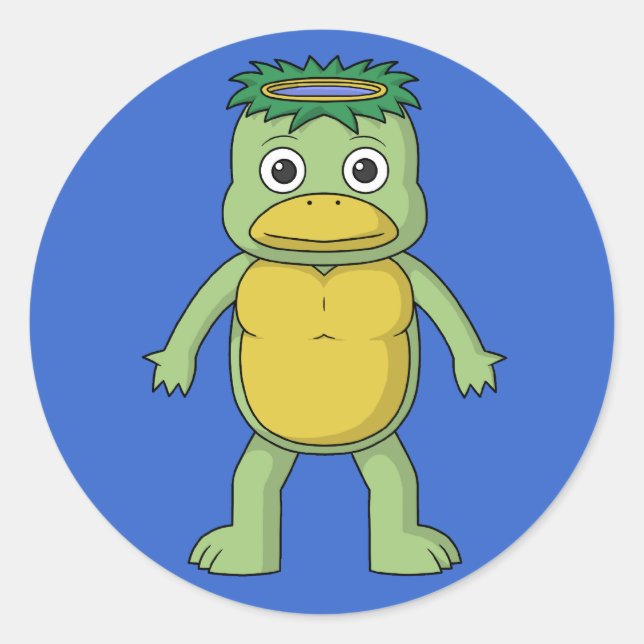 Adesivo Redondo Yokai Kappa (Rio Imp) (Frente)