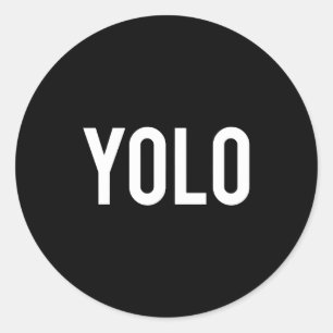 Adesivo Redondo Yolo - Camiseta Divertida Presente Legal Hip Hop R