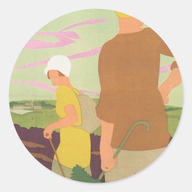 Adesivo Redondo Yorkshire Moors (Frente)