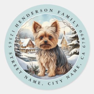 Adesivo Redondo Yorkshire Terrier Round Stickers