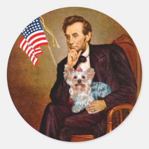 Adesivo Redondo Yorkshire Terrier (T) - Lincoln