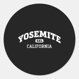 Adesivo Redondo Yosemite College Style Rock Escaling Area Design