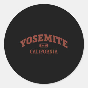 Adesivo Redondo Yosemite College Style Rock Escaling Area Design 9