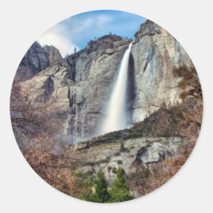 Adesivo Redondo Yosemite Falls
