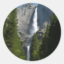 Adesivo Redondo Yosemite Falls II do Parque Nacional Yosemite