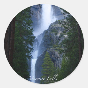 Adesivo Redondo Yosemite Falls Sticker