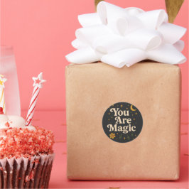 Adesivo Redondo You Are Magic - Inspirational Star Design with Pos