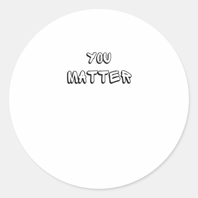 Adesivo Redondo You - Bold Statement Art" Sticker (Frente)