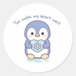 Adesivo Redondo You Make My Heart Melt Sticker