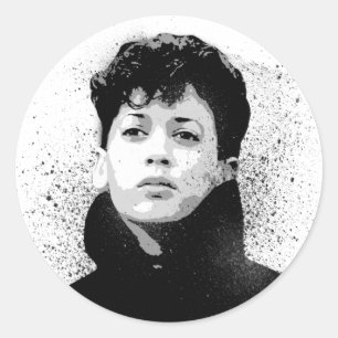 Adesivo Redondo Young Kamala Harris Grafite Art