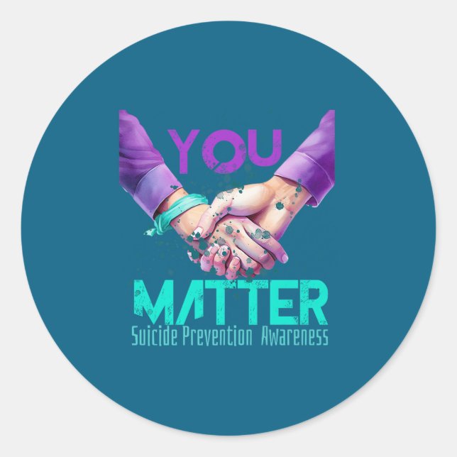 Adesivo Redondo Your Life Choose To Keep On Going Suicide Preventi (Frente)