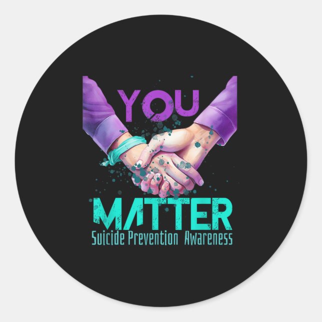 Adesivo Redondo Your Life Choose To Keep On Going Suicide Preventi (Frente)