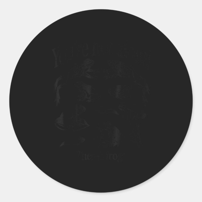 Adesivo Redondo You're Not Alone There's Frogs  (Frente)