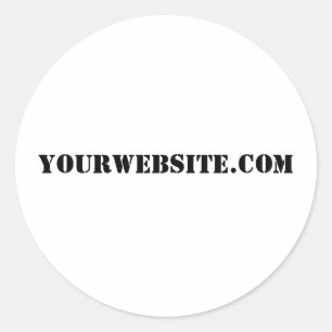 Adesivo Redondo YourWebSite.com