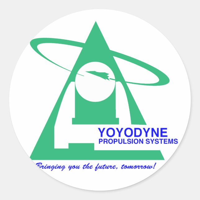 Adesivo Redondo Yoyodyne Propulsion T-Shirt (Frente)
