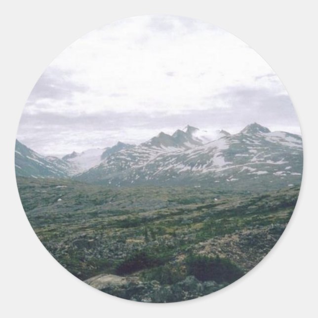 Adesivo Redondo Yukon - Alasca (Frente)