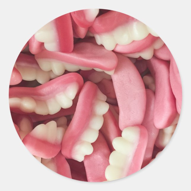 Adesivo Redondo Yum Gum (Frente)