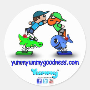 Adesivo Redondo Yummyummygoodness.com Yummy Hi Cinco Sticker