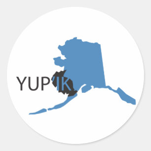 Adesivo Redondo Yupik azul