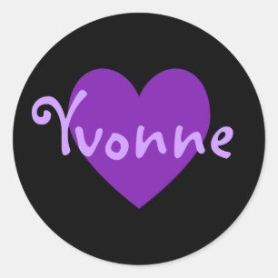 Adesivo Redondo Yvonne no roxo
