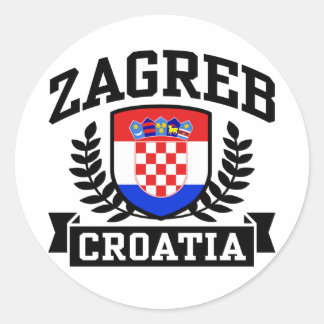 Adesivo Redondo Zagreb Croácia