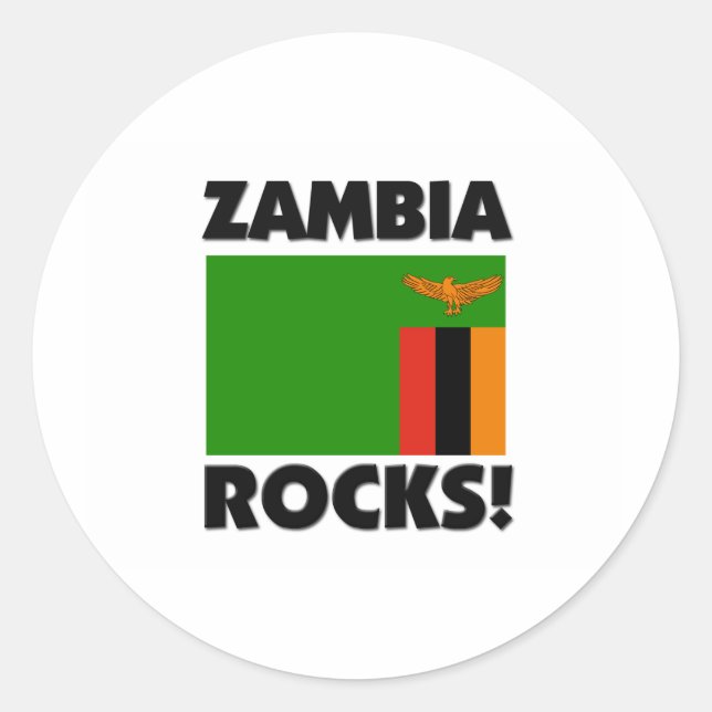 Adesivo Redondo Zambia Rocks (Frente)